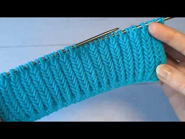Это САМАЯ КРАСИВАЯ РЕЗИНКА спицами, которую я вязала #knitting #резинкаспицами #вязаниесверой