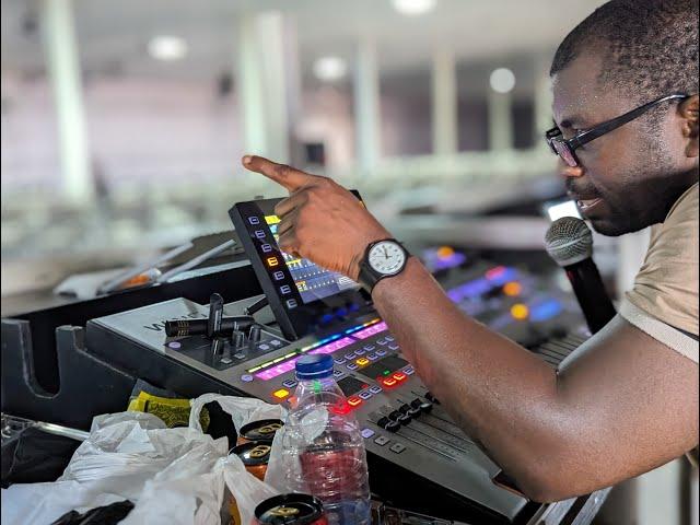 LIVE CHURCH  SOUND CHECK  ON BEHRINGER WING