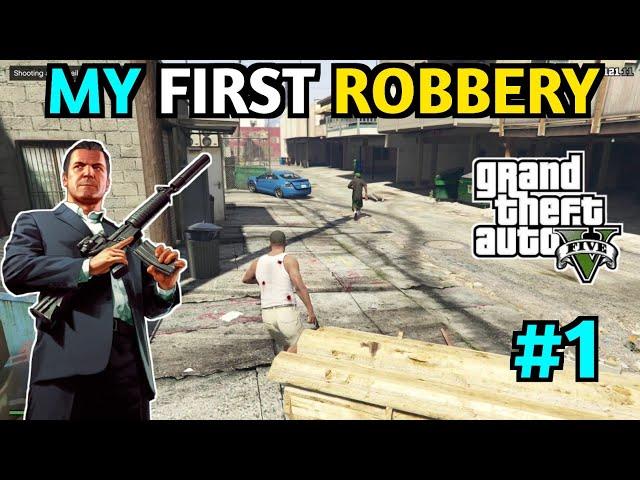 FRANKLIN FIRST ROBBERY IN LOS SANTOS GTA V | KING PROWIN GAMING #1