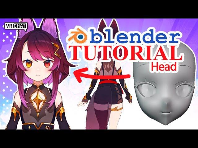 How I Model 3D Anime Heads In BLENDER!