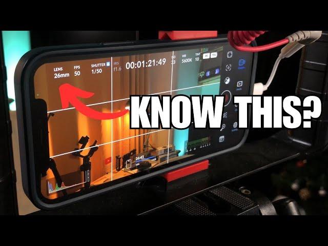 Blackmagic camera app TOP TIPS