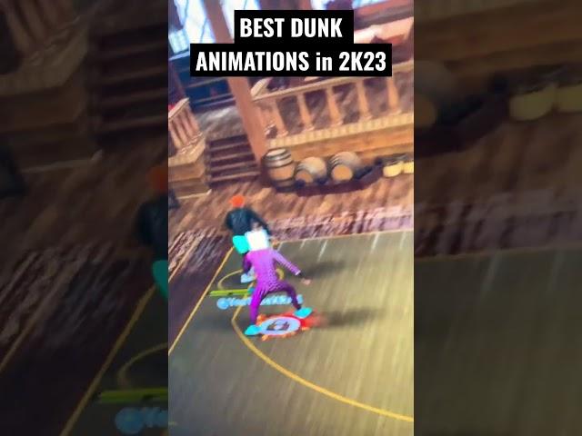 BEST DUNK ANIMATIONS in NBA 2K23! UNLIMITED CONTACT DUNKS #nba2k23 #shorts