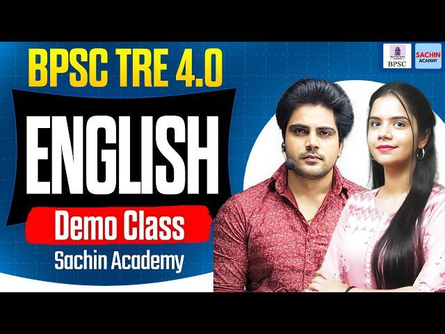 BPSC TRE 4.0 ENGLISH DEMO by Sachin Academy live 12pm