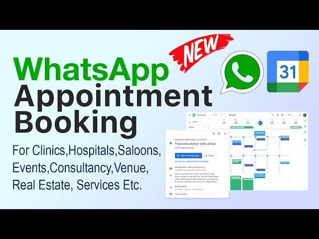 Appointment Booking System Using WhatsApp & Google Calendar - WhatsApp Automation