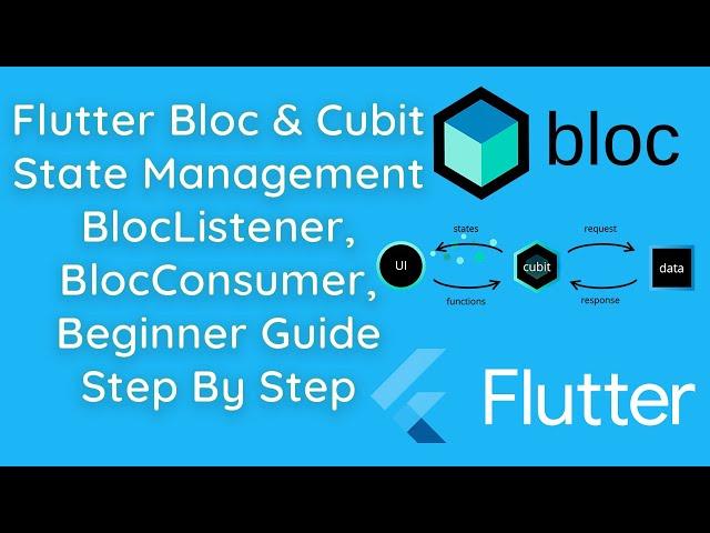 Flutter Bloc & Cubit State Management with API Calls: BlocListener, BlocConsumer | Beginner's Guide