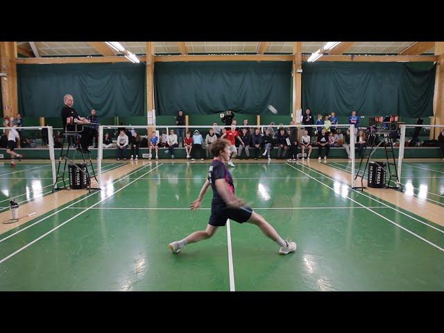 Finnish Youth International Badminton Match BS U17 Aapo Puhakka vs Vili Tanttu Semifinal