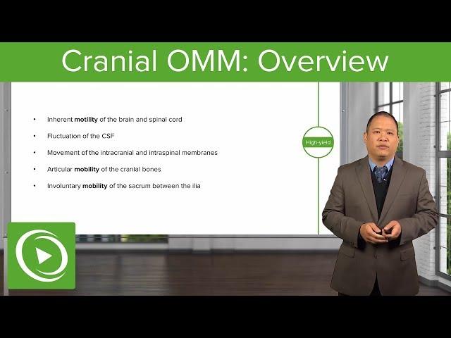 Cranial Osteopathic Manipulative Medicine: Overview – OMM | Lecturio