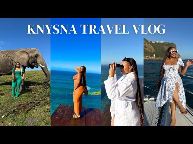 KNYSNA TRAVEL VLOG | Elephant Park,Sunset Cruise,Ziplines & more