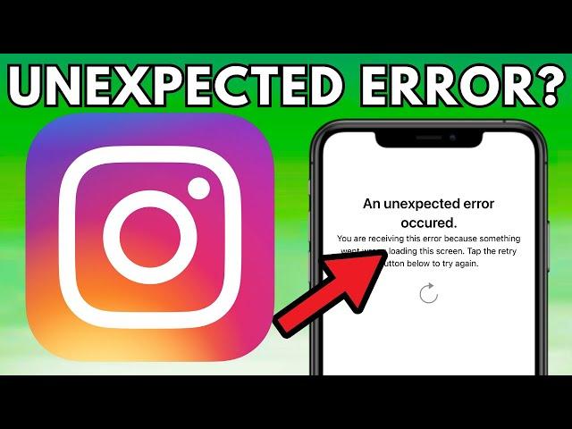 Instagram An Unexpected Error Occurred Please Try Again Later / iPhone / How to Fix