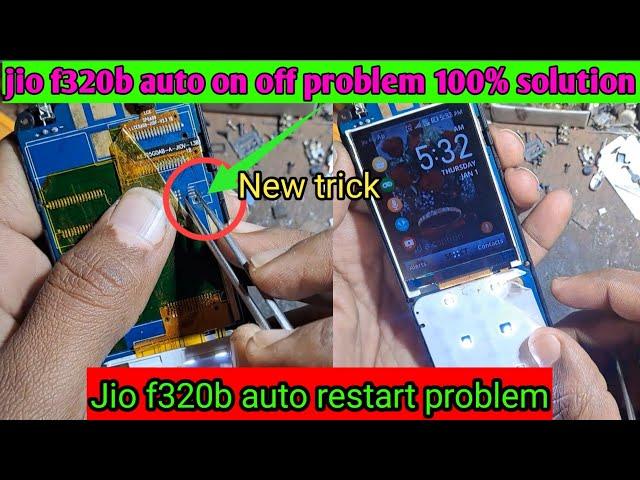 jio f320b auto on off problem️Jio f320b restart problem solution