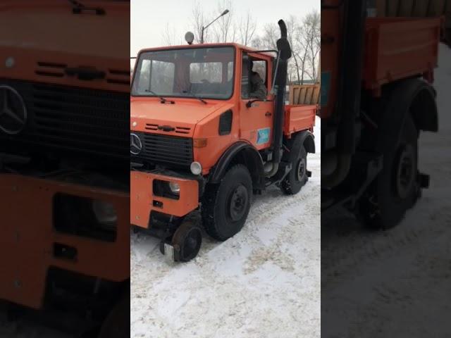 Локомобиль Mercedes Unimog U1400 с консервации