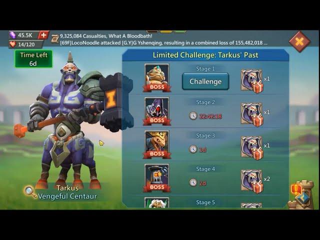 Vengeful Centaur hero limited challenge stage-1 without rose knight #lordsmobile