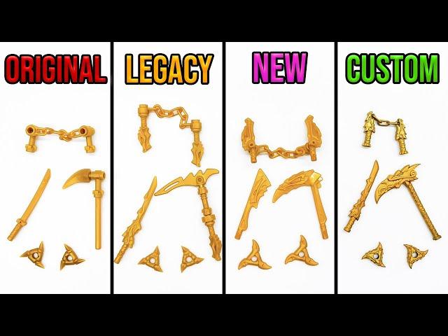 Ninjago Golden Weapons Over Time - Which are best? (2011-2022)
