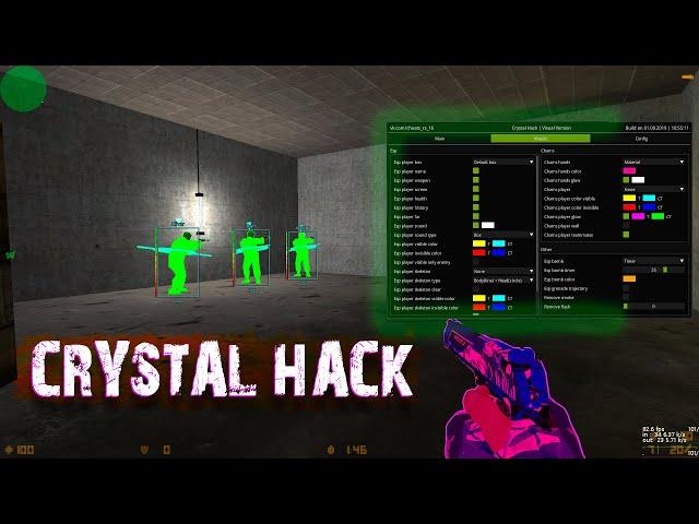 ЛУЧИШЙ БЕСПАЛЕВНЫЙ ЧИТ ДЛЯ КС 1.6 CRYSTAL HACK [ ССЫЛКА 2022]