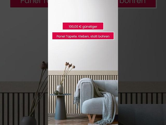 100,00€ günstiger Panel Tapete. Kleben, statt bohren! #wallpaper #wallpanel #ascreation