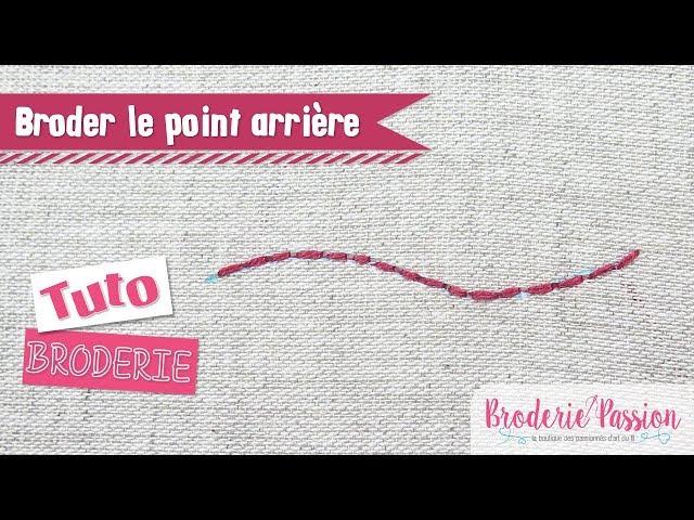 Broderie - Le point arrière