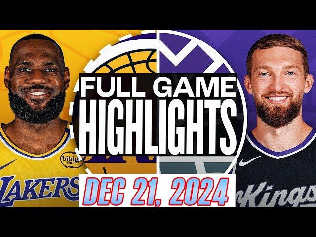 Los Angeles Lakers VS Sacramento Kings FULL Game Highlights Dec 21,2024 NBA Season 2024-25