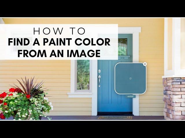 How to Find a Paint Color from an Image