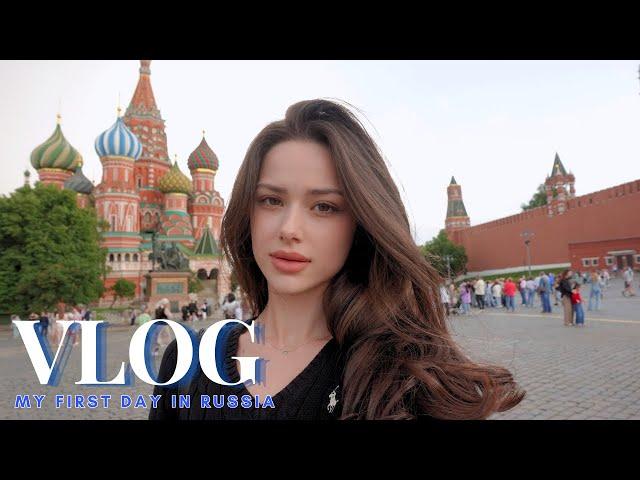 VLOG / First day in Russia / New haircut / Walking around Moscow / Differences with Korea