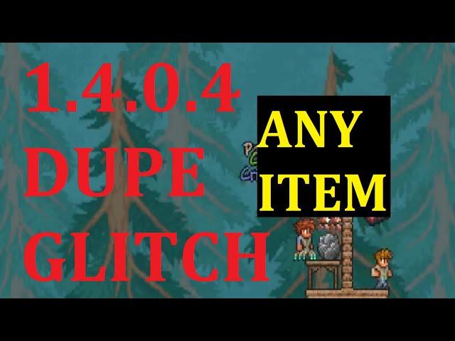 Terraria 1.4.0.4 ANY ITEM Duplication Glitch - Super Easy Item Duplication You Can Perform Solo