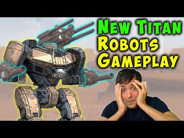 NEW TITANS Feature Gameplay War Robots Test Server - WR ARTHUR Titan