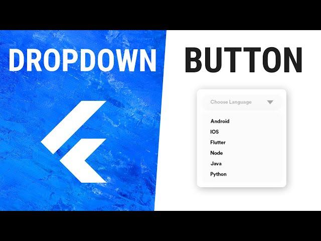 Flutter DropdownButton Widget