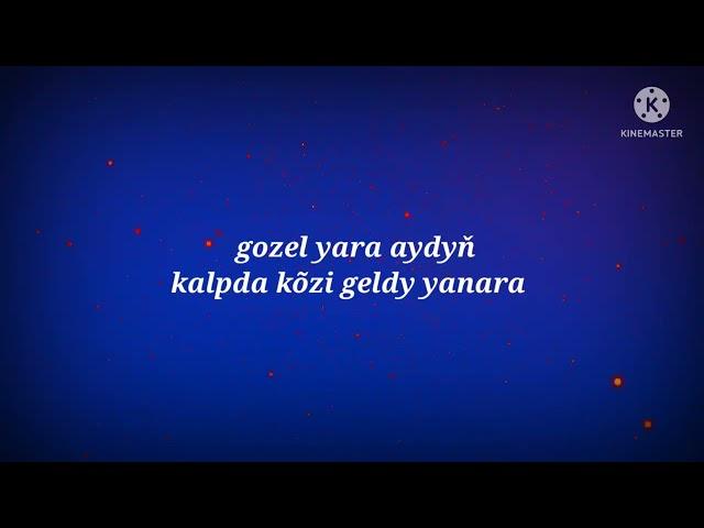 Hajy Yazmammedow. yurek yanyp dur.lyrics