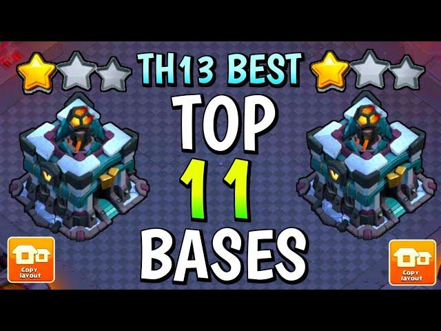 AFTER UPDATE New TOP 11 TH13 Base for War/CWL/Trophy 2024| Town Hall 13 STRONGEST TH 13 BASE LINK