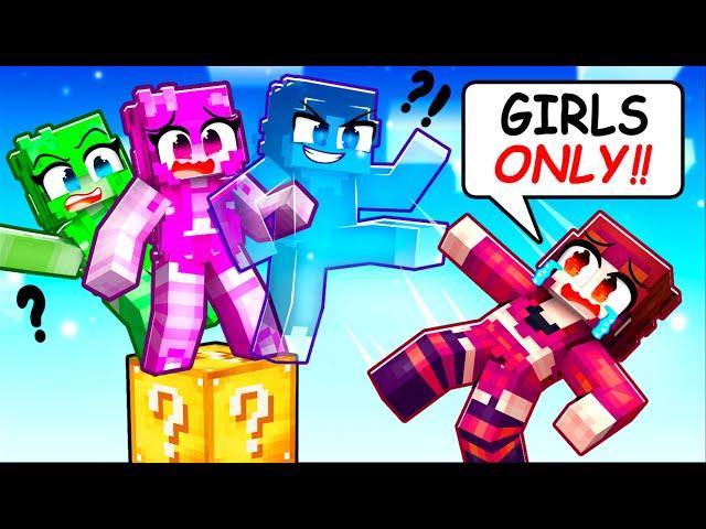 INVISIBLE ANDY On GIRLS ONLY LUCKY BLOCK! (Minecraft)