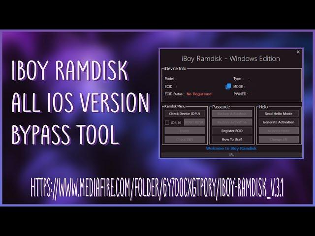 iBoy Ramdisk | iCloud Unlock | Free Unlock Tool | iCloud Bypass