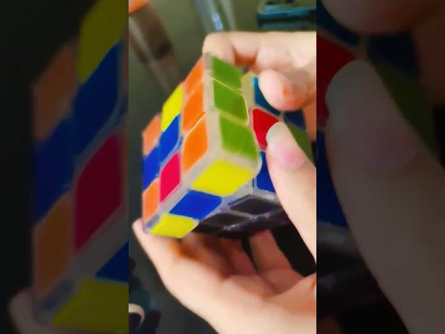 THE VIRAL Rubik's cube -code solve magic trick #shorts #rubikscube