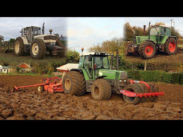 Ploughing + drilling after beet | Fendt Favorit 512C, 614 LSA, Lamborghini 1506DT | From Project 20