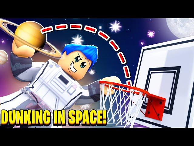 I WENT TO SPACE In Dunking SIMULATOR AND GOT BEST BALL AND JERSEY!! (Roblox)