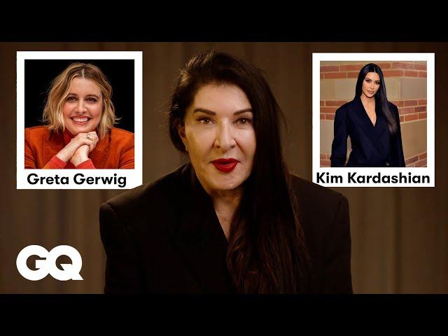 Marina Abramović: WOULD YOU RATHER – Dinner with Greta Gerwig or Kim Kardashian? | GQ Germany