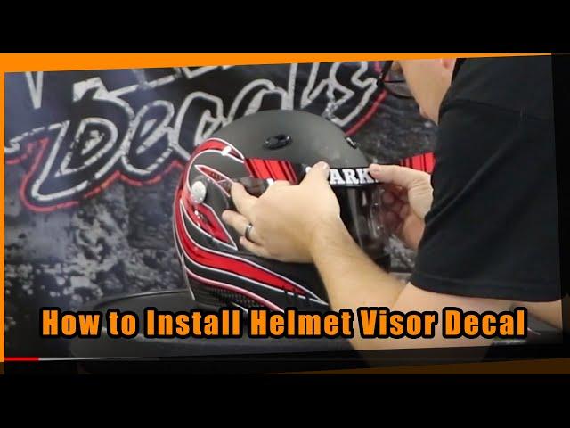 How to install Helmet Visor Decals the Easy Way.