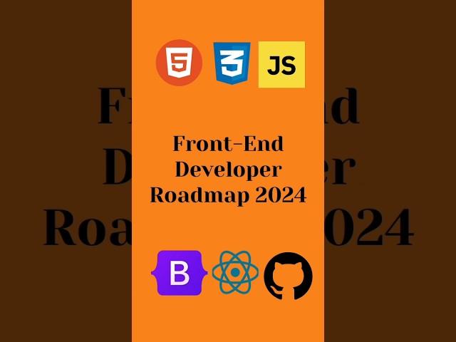 Front-End Developer Roadmap In 2024!#frontenddeveloper #frontend