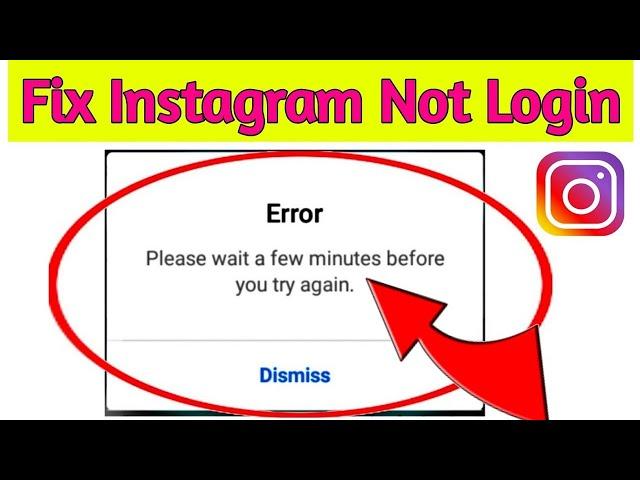 Please Wait A Few Minutes Before You Try Again Instagram iPhone Problem Solved