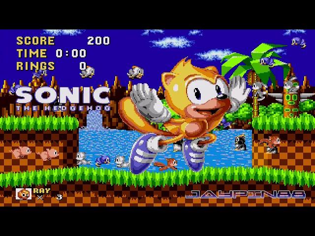 Ray in Sonic 1 (v1.1) (SHC 2019)  Updated Gameplay (720p/60fps)