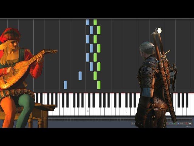 Priscilla's Song - Witcher 3 [Piano Tutorial] (Synthesia)