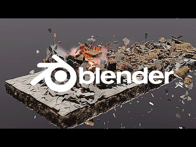 Realistic destruction effects in blender