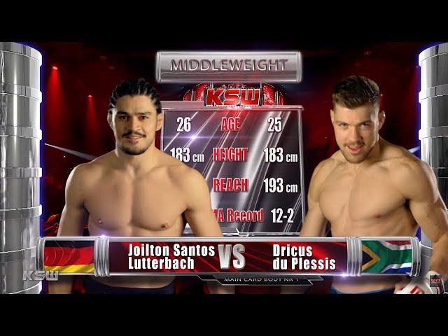 KSW Free Fight: Dricus Du Plessis vs. Joilton Santos