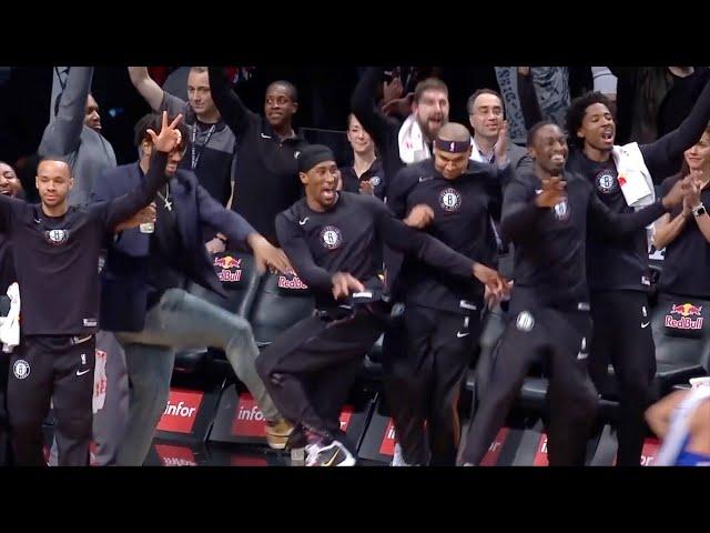 Bench reactions but they get increasingly more HYPE