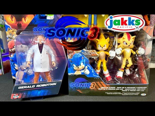 Sonic 3 Jakks Pacific Gerald Robotnik And Light Up 2 Pack Review