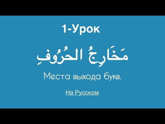 Арабский алфавит • Махрадж аль-Хуруф • Урок-1 // #арабскийалфавит #махраджи #ислам #тажвид