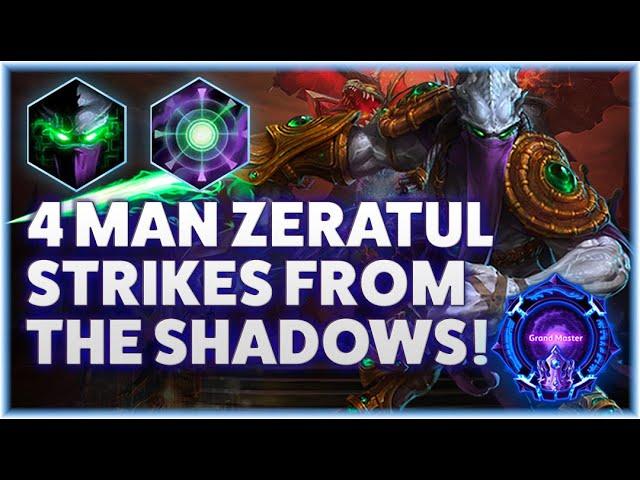 Zeratul MotN - 4 MAN ZERATUL STRIKES FROM THE SHADOWS! - Grandmaster Storm League