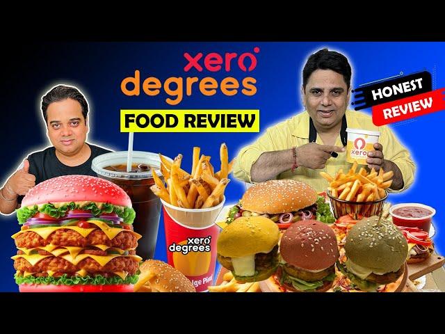 Xero degrees Food Review Pizza - Burger - Pasta ! Delhi Street Food ! Indian Food Vlog Food Blogger