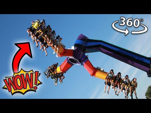 Ride FAIRGROUND Rides in 360° ! - Carnival Rides in 360° VR !