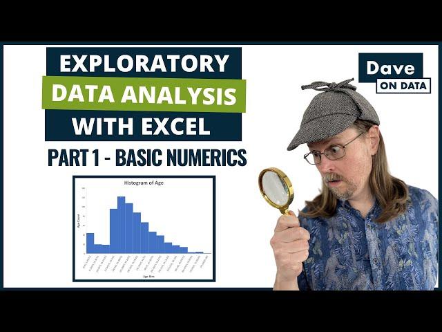 Exploratory Data Analysis With Excel - Part 1 - Basic Numerics