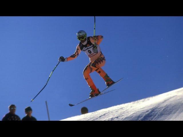 Stefan Eberharter super-G gold (WCS Saalbach 1991)