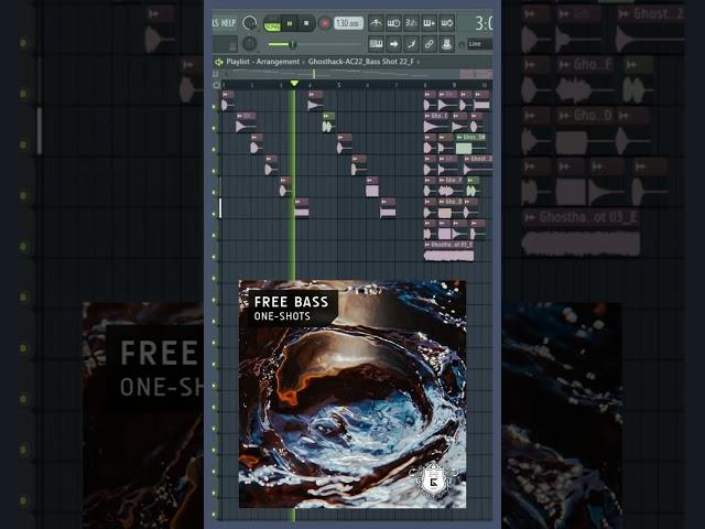 Bass shots for electronic music production (FREE SAMPLE PACK) #shorts